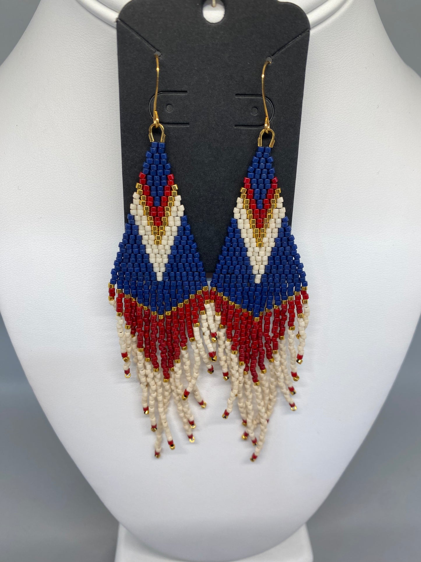 Fringe Blue & Red